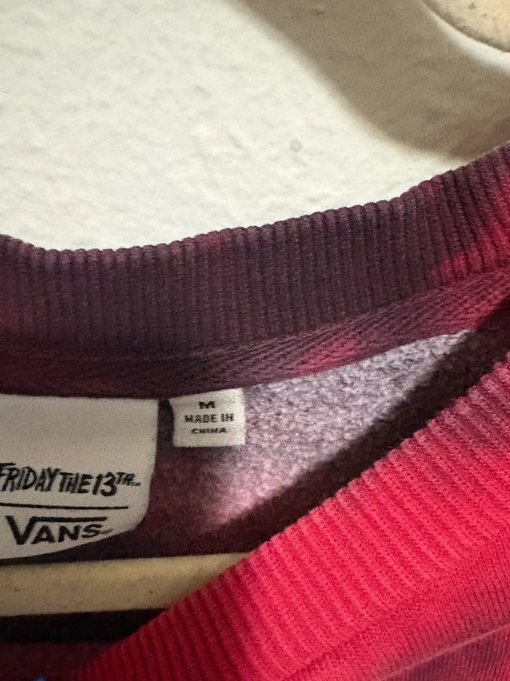 Vans Red and Black Tie-Dye 